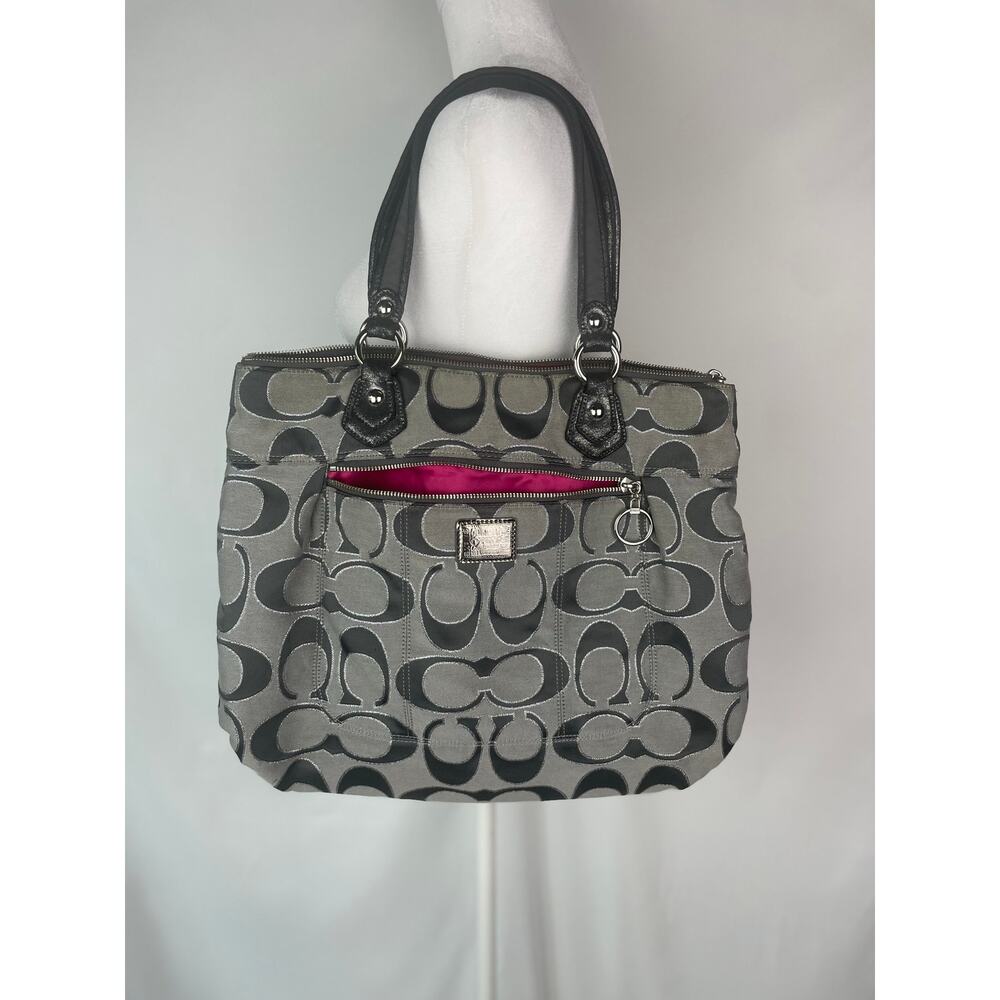 Y2K Vintage Coach Heart Poppy Collection Tote Bag